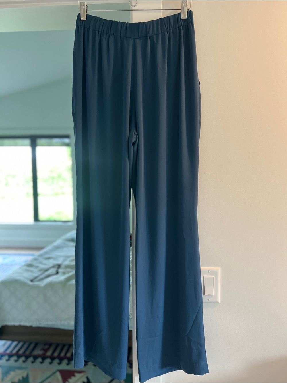 Babaton Wide-Leg Pants in Deep Teal size 6 - Picture 3 of 8